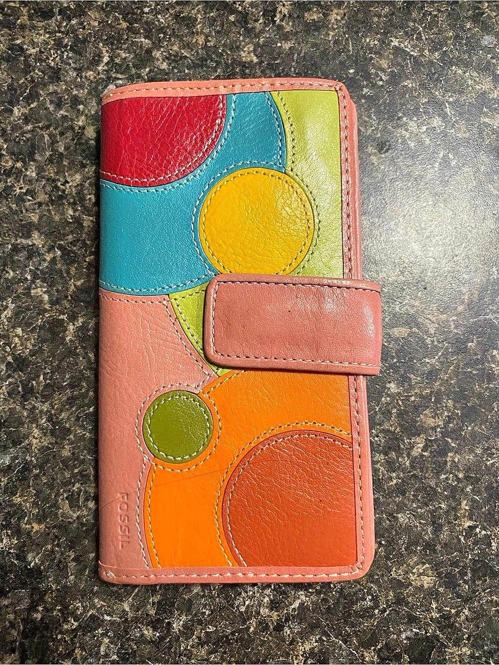 Fossil Multicolor Leather-Style Wallet